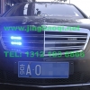 奔驰S600安装美国VS V7-1警报器GL316A中网灯LED 1带4爆闪灯警灯