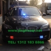 宝马BMW5安装多套美国VS SIGNAL爆闪灯及联邦信VIPER S2吸盘灯VS SIGNAL V7-1 300W警报器